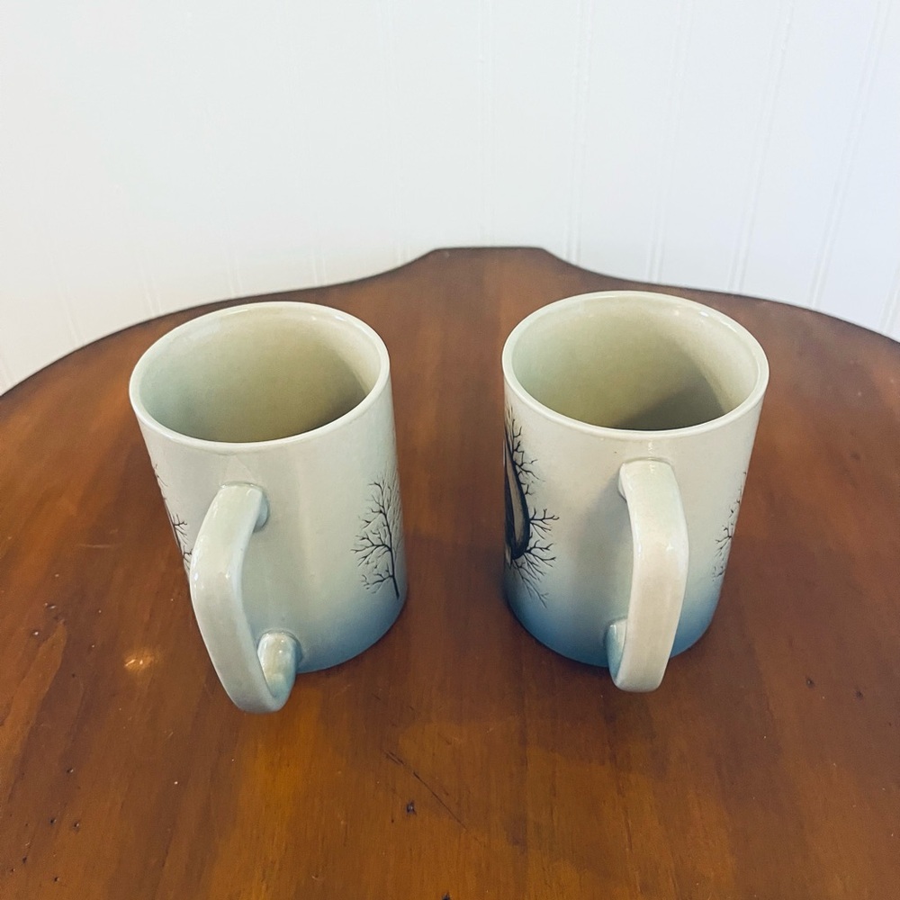 Vintage Owl Coffee Mug Cups (2) - Picture 2 of 8